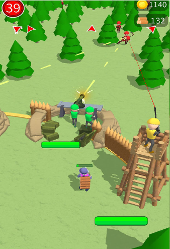 砍树造兵的二人塔防游戏有哪些