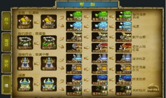 部落塔防游戏有什么
